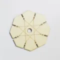 Holz Kumihimo Flechtscheibe fuer handgemachte Armbaernder, runde DIY Bastelwebart Variante. - Stil D / 1 Stück (Durchmesser 9cm)