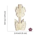 Hölzernes DIY 3D Blumen Handwerk unbemalt Dekoration, hölzernes Blumenmodell zum Bemalen Kunst. - Stil C