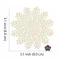 10pcs wooden blank Christmas hollow snowflake ornament DIY unfinished tree hanging pendant - Snowflake Style 5 (LT395-5) / 10 Pieces/Pack