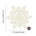 Wooden blank Christmas hollow snowflake ornament DIY unfinished tree hanging charm 10pcs - Snowflake Style 6 (LT395-6) / 10 Pieces/Pack