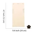 Wooden weaving loom board variant, rectangular tapestry craft tool for handmade DIY bracelet crafting. - Style G
