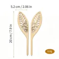 Marqueurs de plantes oreille de lapin en bois creux pot de jardin piquet deco 20cm - Style F (2 Pièces)