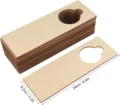 Unfinished wooden door hanger blank, 24x8.2cm natural wood DIY sign for home hotel office decor. - Style A
