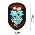 Embroidered patch music hiphop style iron on badge clothing jacket DIY decoration size 5x7.7cm - DW9082-4