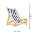Beach chair embroidery patch iron on DIY clothing accessories sailor style applique detail. - Beach Chair (DW9204-6)
