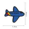 Cute cartoon airplane embroidered patch iron on clothing decorative accessory apparel - DW9205-11 Heat Seal Glue