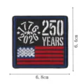 US 250th Anniversary Embroidered Patch 1776-2026 American Flag Tactical Applique Badge - DW9812-35
