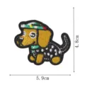 Lindo parche bordado de cachorro de dibujos animados ropa bolsos sombreros decoraciones - Estilo 3