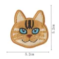 Cute cartoon cat head embroidered patch iron on clothing repair badge apparel accessory appliques - Style 6