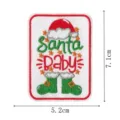 Christmas Santa Claus embroidered patch, festive holiday DIY badge for clothing and apparel. - DW9813-7