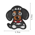 Lindo parche bordado de perrito de dibujos animados, ideal para decorar ropa y bolsos DIY. - Estilo 5