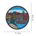 Copenhagen landmark embroidered patch city souvenir iron on badge clothing backpack decor - DW9255-8