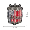 US 250th Anniversary American Flag Jet Fighter Embroidered Patch, 7.2x5.2cm tactical applique. - DW9812-46