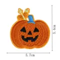 Halloween pumpkin embroidered patch clothing DIY decoration badge applique 5.7x5.4cm - DW9176-1