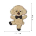 Cute dog embroidery patch, DIY cartoon poodle iron-on badge for clothing and backpacks. - Dog / Hot Melt Adhesive