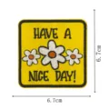 Yellow daisy embroidered patch cute cloth badge appliques for clothing jackets hats DIY repair - Yellow Daisy Style (DW9118-19)