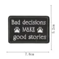 Tactical embroidered patch with funny slogan design, durable morale badge for hats, jackets, and bags. - Cat Paw Slogan Embroidery Patch (DW9809-26)