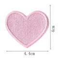 Pink heart embroidered patch iron on badge DIY clothing bag hat apparel accessory 4cm - Pink Heart Patch (DW9064-2)