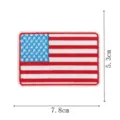 Écusson brodé du drapeau américain des États-Unis badge tactique taille 7.8x5.3cm. - Écusson Brodé Drapeau Américain (DW9809-28)