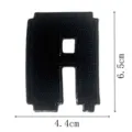 Black embroidered letter patch with adhesive backing for jacket repair 6.5x4.4cm - Letter A
