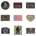 Tactical embroidered patches funny morale hook and loop badge for tactical hats and jackets - 9 Piece Set (DW9809C)