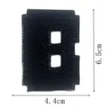 Black embroidery letter patch, adhesive clothing repair patch for down jacket holes and decor. - Letter B