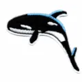 Écusson brodé orque thermocollant mignon animal applique DIY décoration de vêtements - Style Orque (DW7702)