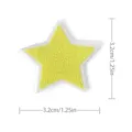 Yellow Star Embroidered Patch DIY Cloth Applique Decorative Badge for Clothes Shoes - Pentagram(8997-3) / Yellow