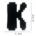 Μαύρο Κέντημα Γράμμα K Pixel Υφασμάτινο Μπαλώματα Επισκευής Ρούχων Νέο 6.5x4.4cm - Γράμμα K