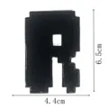 Μαύρο μπάλωμα γράμματος με pixel, υφασμένο αυτοκόλλητο σήμα για επιδιορθώσεις μπουφάν. - Γράμμα R