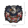 American eagle embroidered patch with flag elements tactical morale badge DIY clothing decor - American Eagle Banner Style (DW9812-23)