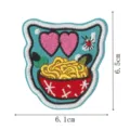 Parche bordado de dibujos animados para planchar cuenco de ramen lindo para ropa y mochila - Tazón de Ramen (DW9230-5)