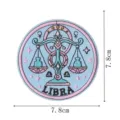 Vintage aesthetic Libra zodiac embroidered patch dream girl constellation badge for DIY clothes - Libra