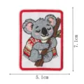 Christmas koala embroidered patch cute animal badge iron on apparel accessories decoration - Koala (DW9270-9)
