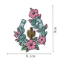 Embroidered horseshoe cactus patch iron on applique for denim jackets hats DIY clothes decor - Horseshoe Cactus