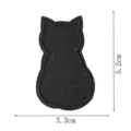 Black cat embroidered patch, cute kitty badge for clothing repair and backpack decoration. - Black Cat Style 5 (9292-5)