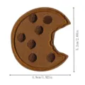 Bonito parche bordado con forma de galleta mordida para decoración de ropa y mochilas DIY - Estilo Galleta (DW8821)
