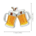 Parche bordado jarras de cerveza termoadhesivo insignia ropa accesorio para decoración de bolso - Estilo Jarra de Cerveza (DW8825)