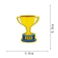 Baseball trophy embroidered patch badge iron on applique for clothing hats 5.8x6.9cm - Embroidery Patch Style (DW9801-8)