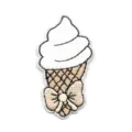Lindo parche bordado de helado termoadesivo aplicación para ropa chaquetas gorros - Estilo Helado (DW8547)