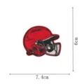 Baseball helmet skull embroidered patch iron on badge DIY clothing accessory 6x7.4cm - Embroidery Patch Style (DW9801-33)