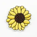 Parche bordado de girasol accesorio de ropa DIY insignia decorativa termoadhesiva - Estilo Girasol (DW8817)
