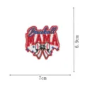 Baseball MAMA embroidered patch iron on badge appliques for clothing jackets hats 7x6.9cm - Embroidery Patch Style (DW9801-39)