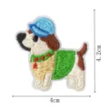 Cute cartoon dog embroidered patch DIY clothing accessory jacket bag decorative badge appliques - Cartoon Dog Style 8 (DW9195-8) / Hot Melt Adhesive