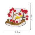 Joli mini patch brodé de dessin animé autocollant en tissu pour vêtements DIY, petit design. - Style DW9196-1