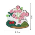 Petit mini patch brodé de maison de dessin animé pour décoration de vêtements de poupée. - Style DW9196-2
