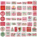 Christmas embroidered patches iron on cute holiday badges decorative apparel DIY appliques - Set of 50 Pieces