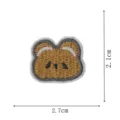 Joli patch brodé animal petit ours vêtements accessoires de décoration design mignon - DW9109-13