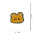 Joli patch brodé d'animal pour la décoration de vêtements d'enfants, petit badge ours jaune. - DW9109-4