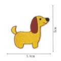 Cartoon dachshund embroidery patch clothing accessories DIY decorative badge cute dog. - Dachshund Style (DW9126-9)